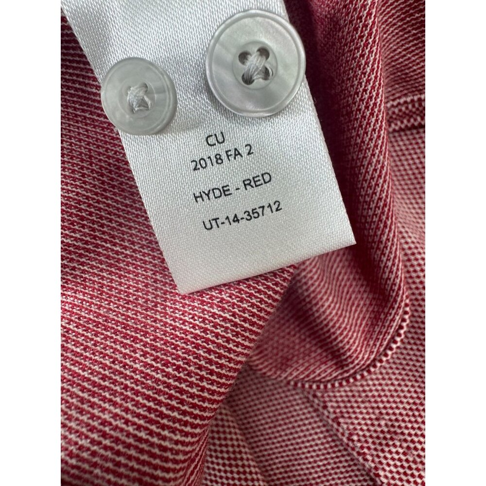 Untuckit Hyde Shirt Mens 2XL XXL Coolmax Button Up Long Sleeve Stretch Salmon - Picture 8 of 8
